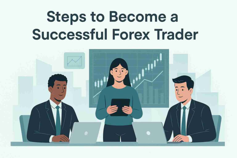 Steps to Become a Successful Forex Trader illustration for Top 1 Funded blog