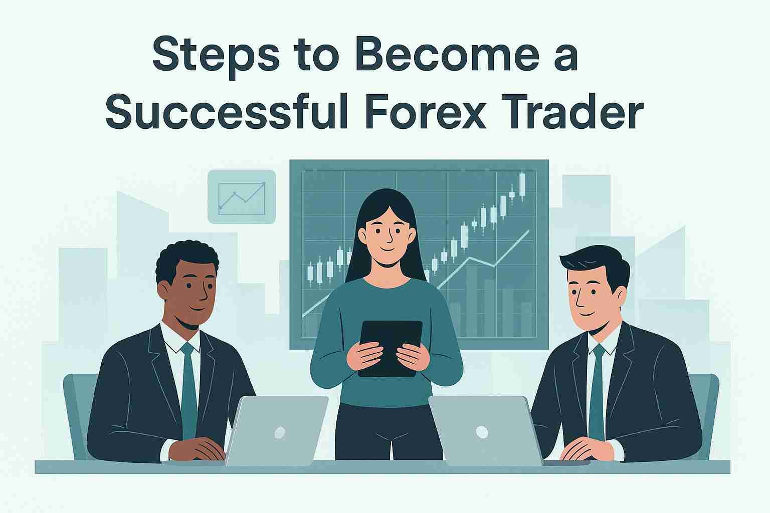 Steps to Become a Successful Forex Trader illustration for Top 1 Funded blog